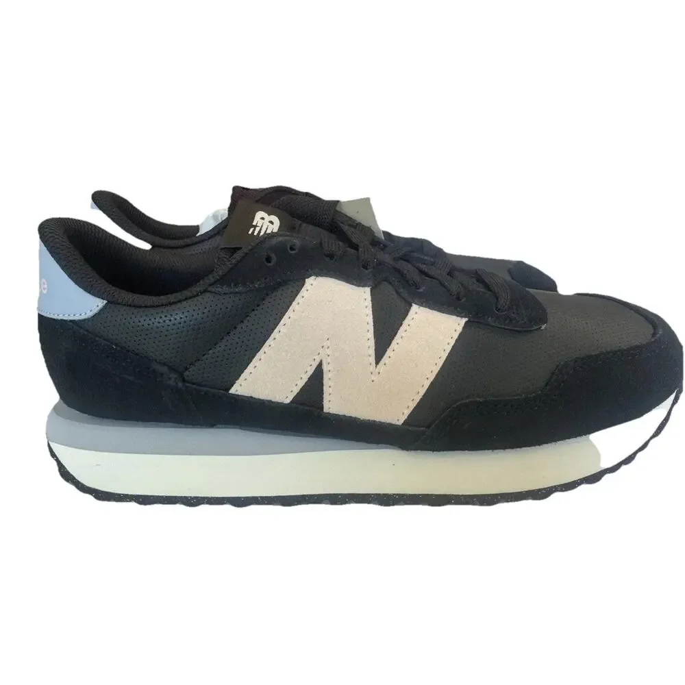 New Balance 237 Women's Size 11 Running Shoes Black White Blue Retro Style Sneak